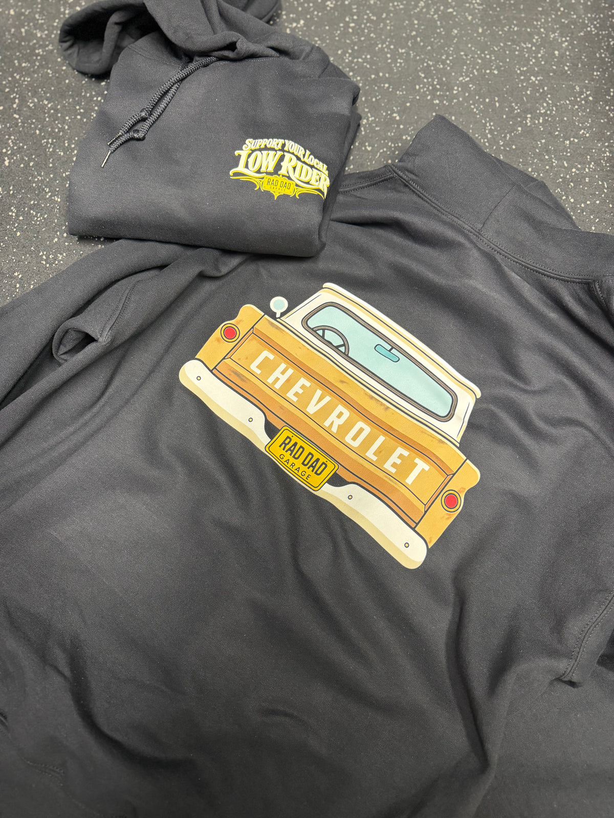 Adult ‘Support Local Low Rider’ Hoodie - Black