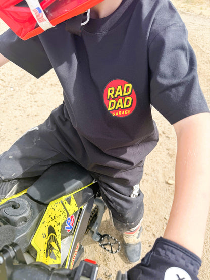 Kids' "Nobody Cares, Go Faster" Black Oversized Tee