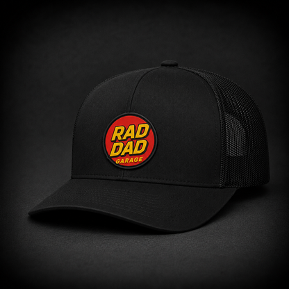 Adult Rad Dad Garage Trucker Snapback Hat