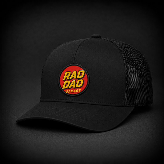 Adult Rad Dad Garage Trucker Snapback Hat
