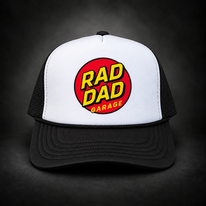 Adults RDG Checkered Panel High Crown Foam Truck Hat Description