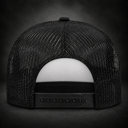 Adults RDG Checkered Panel High Crown Foam Truck Hat Description