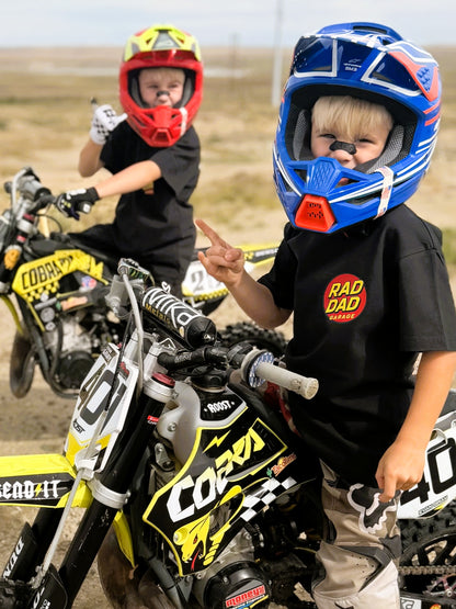 Kids' "Nobody Cares, Go Faster" Black Oversized Tee